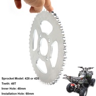 48 Tooth #420/428 Rear Chain Sprocket ID 48mm For 50cc 70cc 90cc 110cc 125cc 250cc ATV Quad Pit Dirt