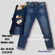 BERNICE UNFINISH SUPER DENIM/WARPATH PREMIUM JEANS/GET IT WHISKER SIZE JUMBO