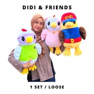PATUNG DIDI AND FRIENDS - DIDI NANA JOJO SIZE 18/25/40CM
