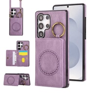 เคสโทรศัพท์มือถือ Samsung S26 Ultra S24FE S23 plus S22U S25u A56A36A55A17 พร้อมกระเป๋าสะพายข้างแบบสะ