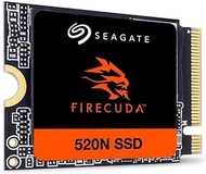 Seagate FireCuda 520N SSD 2TB SSD - M.2 2230-S2, PCIe Gen4 ×4 NVMe 1.4, speeds up to 5000MB/s, compatible with Steam Deck, Microsoft® Surface, laptop, with Rescue Services (ZP2048GV3A002)