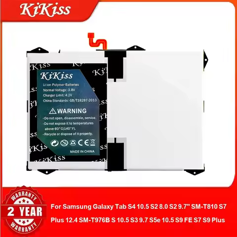 Battery For Samsung Galaxy Tab S4 10.5 S2 8.0 S2 9.7" SM-T810 S7 Plus 12.4 SM-T976B S 10.5 S3 9.7 S5