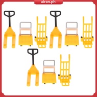 Miniature Construction Tools Model Toy Car Moving Miniatures Traffic Sign Forklift Child  uiran