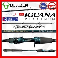 2025 BULLZEN IGUANA PLATINUM Brutal Monster Overhead & Spinning Jigging Rod Baitcast Fast Slow Jig