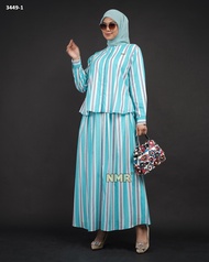 NMR Setelan Rok + Blouse Katun Paris 60s Vol 3449