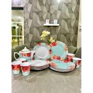 Set Pinggan Mangkuk Melamine Giacomo Set Pinggan Plastik Viral