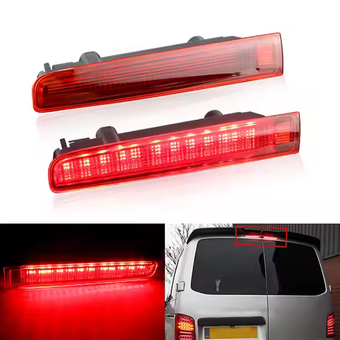 2×for VW T5 T6 Multivan/Caravelle/Transporter Barn Door -LED High Level Third Brake Light Red Rear T