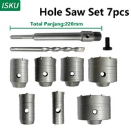 ISKU mata bor hole saw lubang tembok beton/hollow core saw beton/pelubang beton tembok pipa drill bi