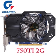 【จัดส่งอย่างเป็นทางการ】750Ti การ์ดจอ GTX กิกะไบต์ของแท้2GB GDDR5 128Bit การ์ดแสดงผลสำหรับการ์ด Hdmi 