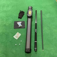 13MM Big Head Carbon Fiber 1/2 Split Carbon Billiards Pool Cue for 9-Ball with Freebies
