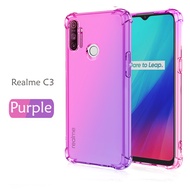 Carristo Realme C3 Anti-Shock Case Cover Rainbow Aurora TPU Soft Casing Housing
