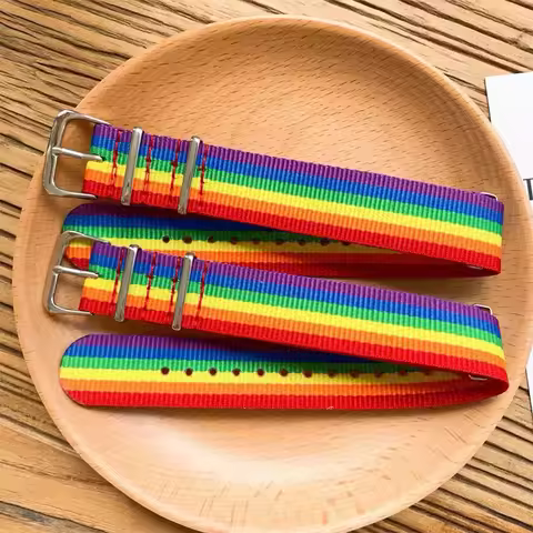 Fashion Rainbow Leather Woven Bracelet Love Gays Adjustable Clasp Bracelet Pride Friendship Best Fri