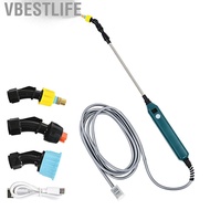 VBESTLIFE grocerybazaar-my Stainless Steel Water Hose Sprayer Wand  Adjustable Electric Power Displa
