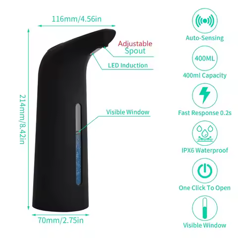 Automatic Soap Dispenser Touchless Liquid Soap Dispenser Infrared Motion Sensor Electric Handsfree H