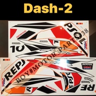 HONDA WDASH-II DASH2 REPSOL STICKER (2) // WAVE DASH110 V2 DASH 2 110 BODY COVER SET STICKER STIKER STRIPE STRIKE MOTOR