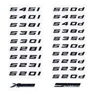 Glossy Black ABS Emblem for BMW 5 Series E39 E60 E61 F10 F11 G30 - 520i 523i 525d 530d 530e 535d 540