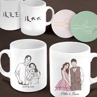 客製化禮物-似顏繪馬克杯【贈杯墊】/可加購急件