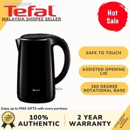 【New stock】☏Tefal Safe Tea Black White Kettle Spot Goods Safe Tea Jug Kettle Electric Kettle Stainless Steel (1.7L) KO26
