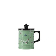 Starbucks 2024 Spring Pastoral Series Green Floral Small Fresh Retro Desktop Coffee Ceramic Mug