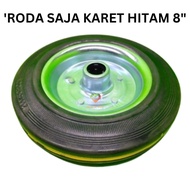 8" inch Trolley Wheels Only Pu Wheels Only Rubber Roller Trolley Showcase Cart PB8