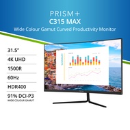 PRISM+ C315 MAX | 31.5" 4K UHD Curved Monitor