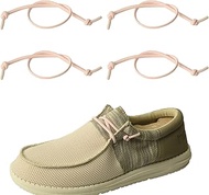 2 Pairs Elastic Shoe Laces for Hey Dude No Tie,Shoelace Replacements for Hey Dudes Half Round Shoela