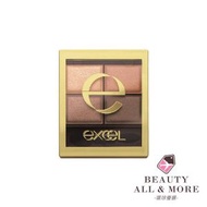 EXCEL - 裸色深邃四色眼影 4.3g #SR03 Royal Brown [平行進口]
