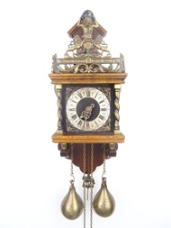 扎恩地區荷蘭掛鐘 古董復古 8 日鍊 (Warmink WUBA Junghans 時期)