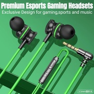 Professional Gaming Earphone Double Stereo Bass Noise Cancelation HIFI Gaming Magnetic Earphone With