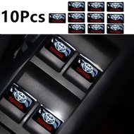 10Pcs Toyota Steering Wheel 3D Stickers DoorWindow Switch Badge Accessories For Toyota Vios Camry FJ