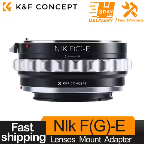 K&F Concept Lens Mount Adapter for Nikon G/F/AI/AIS/D Lenses to Sony E for Sony NEX-3 NEX-5 NEX-5R N