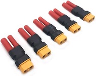 5pcs XT60 XT-60 Female to HXT 4mm Adapter Wireless Plug for RedCat Racing Exceed Hyperion Walkera RC LiPo NiHM Battery Charger ESC