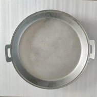 鋁鍋平底鍋大號商用水煎包烙餅鍋燃氣灶無涂層特大老式加厚鑄鋁鍋