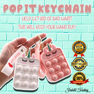 Best Seller POP IT KEYCHAIN | AntiStress Pop It Keychain | Push Pop Keychain | Pop It Fidget Toy Keychain | Finger Press Keychain | Fidget Toy Coin Purse Keychain | Fidget Toy Keychain | Push Pop Fidget Toy Keychain | Coin Purse Keychain | Pop It Keychain