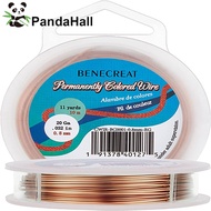 1roll Round Craft Copper Wire Raw(Unplated) 0.8mm 20 Gauge