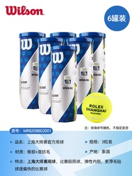 ลูกเทนนิส Wilson ระดับมืออาชีพ สำหรับ US Open French Open Shanghai Masters ลูกบอลฝึกซ้อมคุณภาพสูงสำห