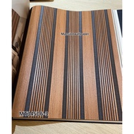 KAYU Korean Wall Wallpaper WPC 3D Visual Cream Brown Ash Wood Motif 15M