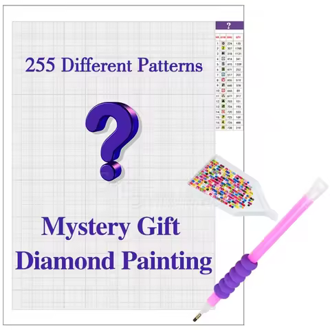 Ever Moment Diamond Painting Surprise Gift Random Picture 5D Full Square Mysterious Diamond Embroide