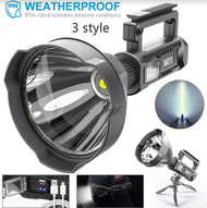 Đèn pin siêu sáng chiếu xa 1000m W591 có chân đế Đèn tuần tra công trường - Bảo hành 12 tháng