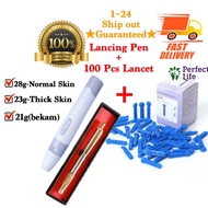 Blood Lancet 30g 28g 26g 23g 21g with Lancing Pen / Bekam
