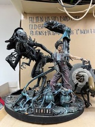 Aliens - Alien Queen, Aliens, and Ripley custom make model display