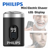 (COD/Ship 24h) Philips Latest Design Electric Shaver Men's LED Power Display Electric Shaver  Mini Electric Shaver Convenient Shaving Travel Shaver