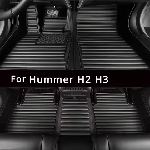 Custom Car Floor Mats for Hummer H2 H3 H3T 2003-2008 2010Luxury waterproof Interior auto Accessories