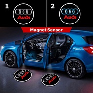 2PCS Audi A4 A5 A6 Q5 Car LED Door Light Logo Welcome Projector Light