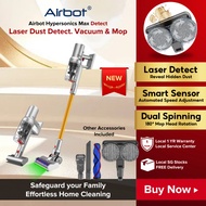 [ 2025 Upgrade ] Airbot Hypersonics Max Detect | 33000Pa Smart Vacuum Cleaner Auto Adjust Handheld C