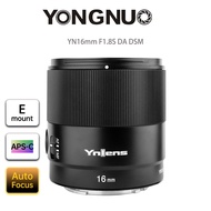 YONGNUO กล้อง YN16mm YNLENS F1.8S DA DSM 11มม. มุมกว้างเลนส์สำหรับ Sony อีเมาท์กล้องมิเรอร์เลส