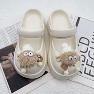 Crocs Jibbitz Charms Cute Black Coal Ball Shoe Buckle Detachable Biscuit Shoe Decoration for Crocs