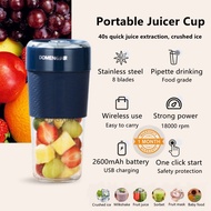 Ready Stock Powerful Portable 10 Blade Blender Juicer Household 350ml Ice Crusher Extractor Food Soymilk Fruit Multi-function Mixer Juicer Cup USB Rechargeable Smoothie Blender