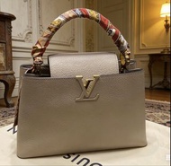 LV Capucines MM with twilly