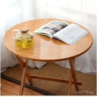 Bamboo Table Factory Direct Sales70X70Round Table Round Table Folding Table Small Dining Table Foldi